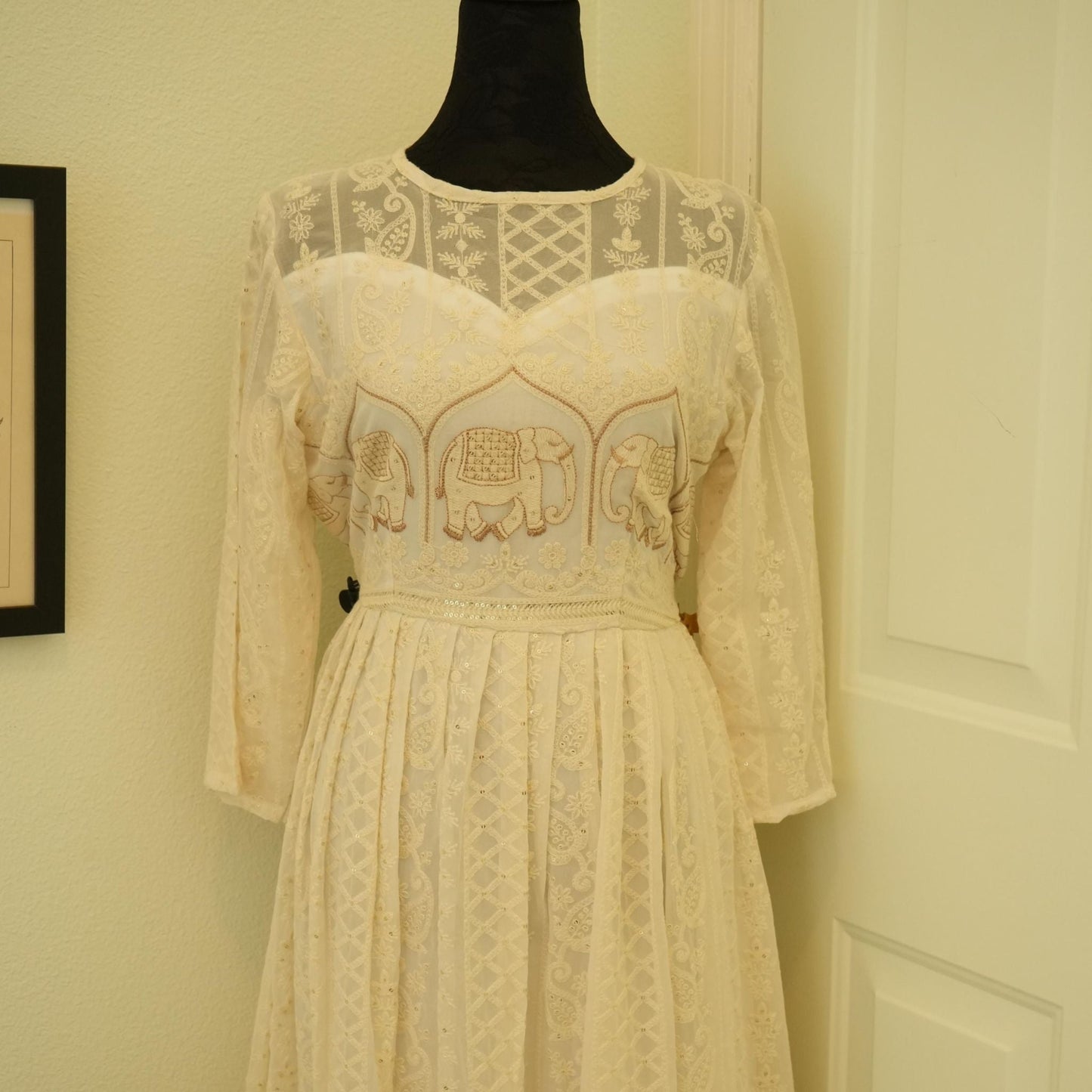 "Saraswathi White" Gul Mohar Dress Lavie by LDM