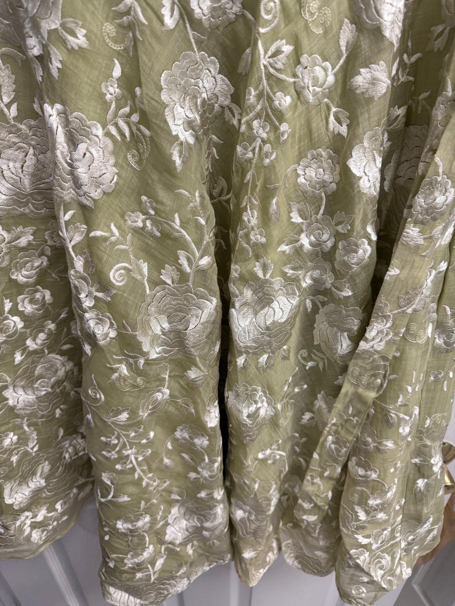 Elegant and timeless, this beautiful piece from our Maguva Collection is crafted with luxurious Mul Chanderi, a butter-soft pure Chanderi fabric that feels as good as it looks.