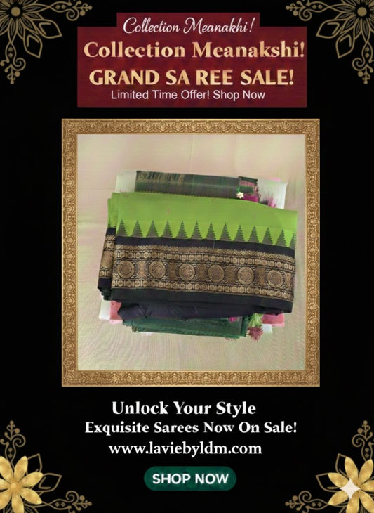 Meenakshi Sarees Authentics of Gadwal Fabric : Pure Silk By Silk Gadwal Handloom Pure zar
Temple border Handmade tassels
Stitched blouse 38 to 42 bust